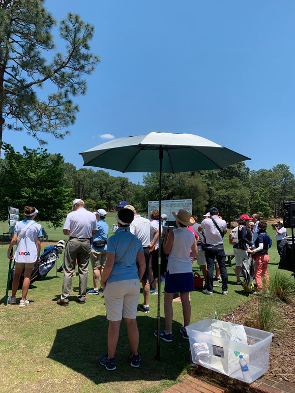Shade Tee keeping Volunteers cool at 2019 US Women's Senior Open