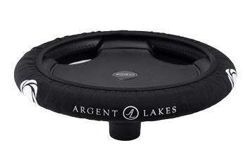 Argent Lakes Black CartSkinz Golf Cart Steering Wheel Cover
