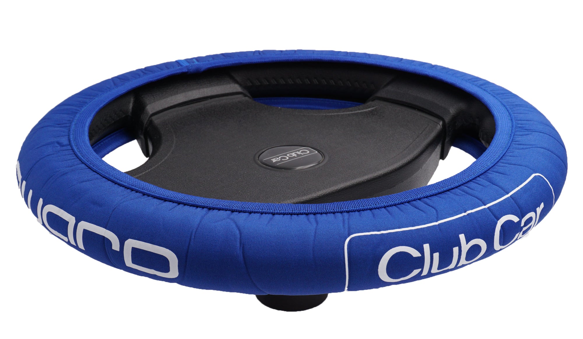 Club Car Pearl Blue Golf Cart Steering Wheel Cover.  Club Car Golf Cart Steering Wheel Cover.   EZ-GO Golf Cart Steering Wheel Cover.   Yamaha Golf Cart Steering Wheel Cover.  Car Steering Wheel Cover.  ATV Steering Wheel Cover.  Boat Steering Wheel Cover.