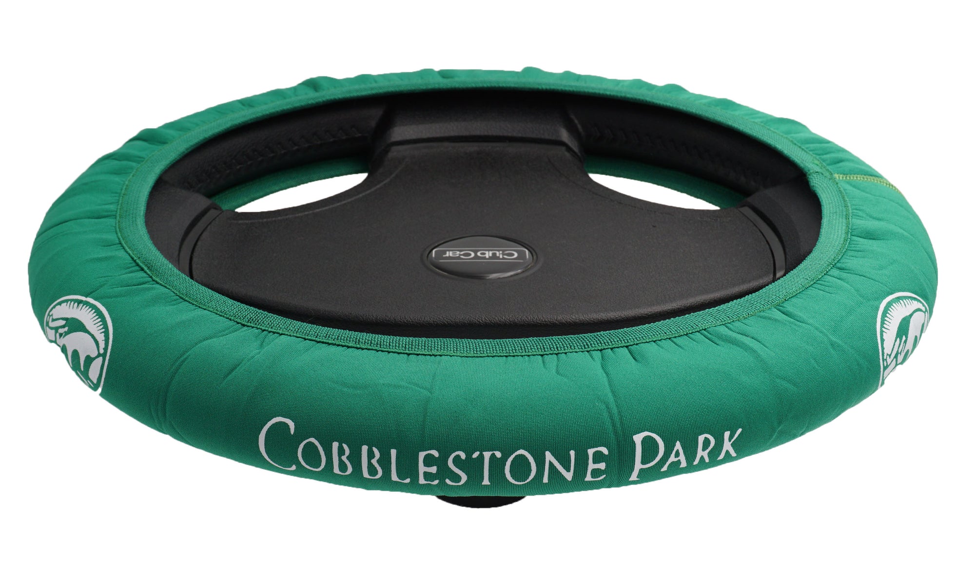 Cobblestone Park Green CartSkinz Golf Cart Steering Wheel Cover