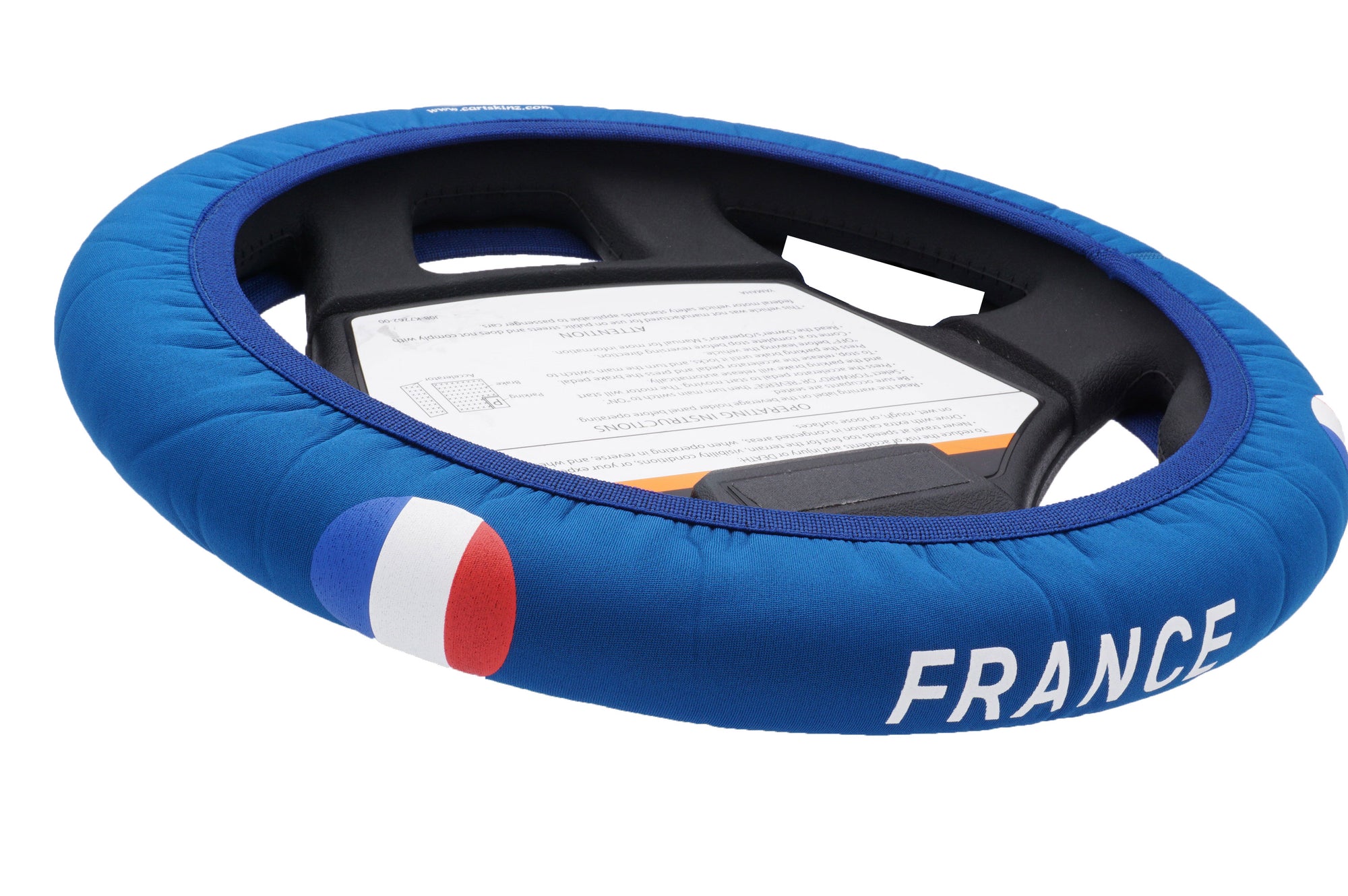 France Golf Cart Steering Wheel Cover.  Club Car Golf Cart Steering Wheel Cover.   EZ-GO Golf Cart Steering Wheel Cover.   Yamaha Golf Cart Steering Wheel Cover.  Car Steering Wheel Cover.  ATV Steering Wheel Cover.  Boat Steering Wheel Cover.