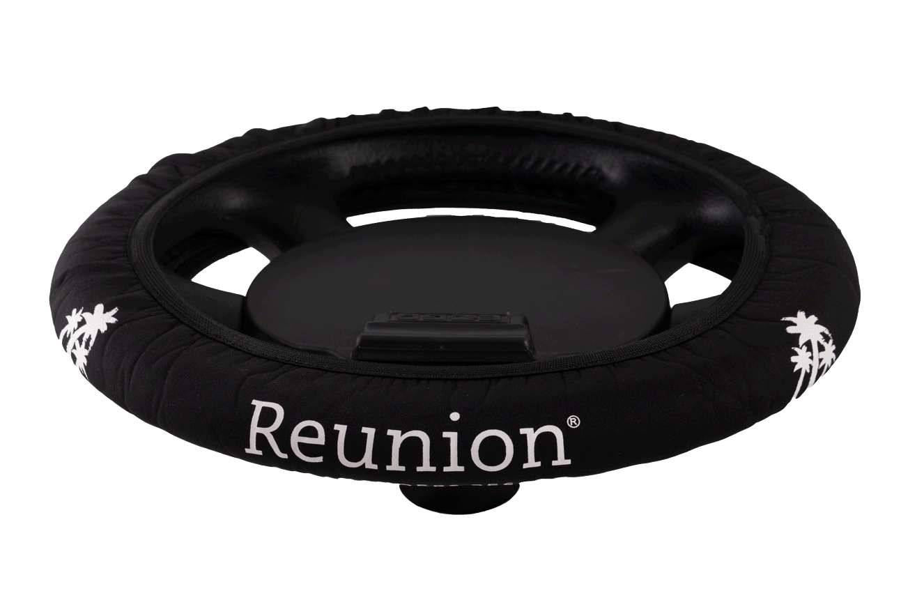 Reunion Black CartSkinz Golf Cart Steering Wheel Cover