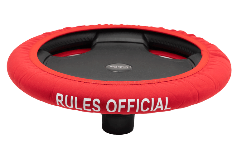 Rules Official Red Golf Cart Steering Wheel Cover.  Club Car Golf Cart Steering Wheel Cover.   EZ-GO Golf Cart Steering Wheel Cover.   Yamaha Golf Cart Steering Wheel Cover.  Car Steering Wheel Cover.  ATV Steering Wheel Cover.  Boat Steering Wheel Cover.