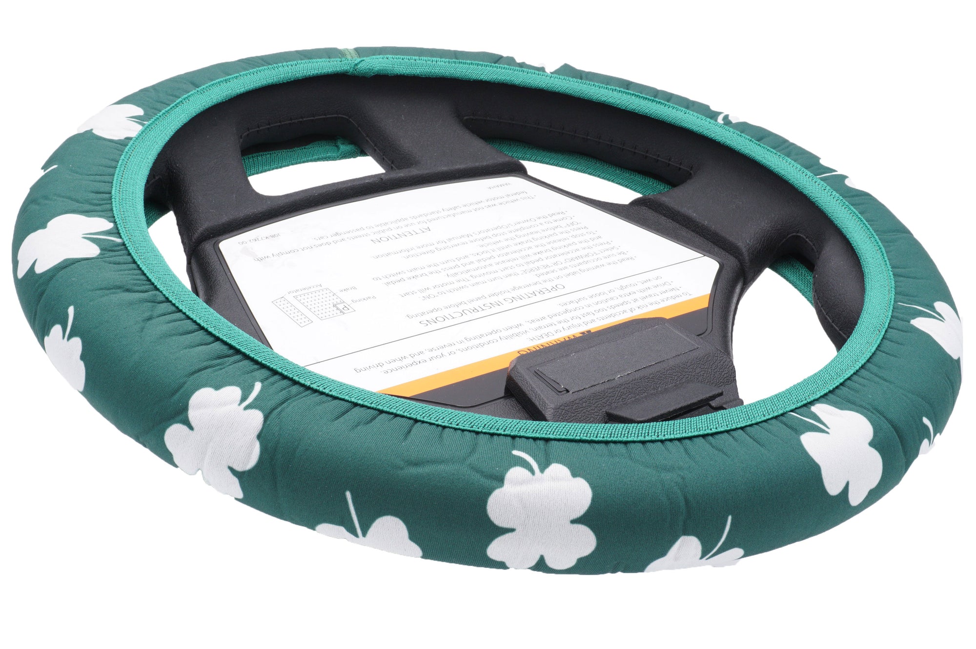 Shamrocks Golf Cart Steering Wheel Cover.  Club Car Golf Cart Steering Wheel Cover.   EZ-GO Golf Cart Steering Wheel Cover.   Yamaha Golf Cart Steering Wheel Cover.  Car Steering Wheel Cover.  ATV Steering Wheel Cover.  Boat Steering Wheel Cover.
